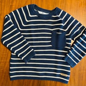 H&M Navy and White Striped Sweater